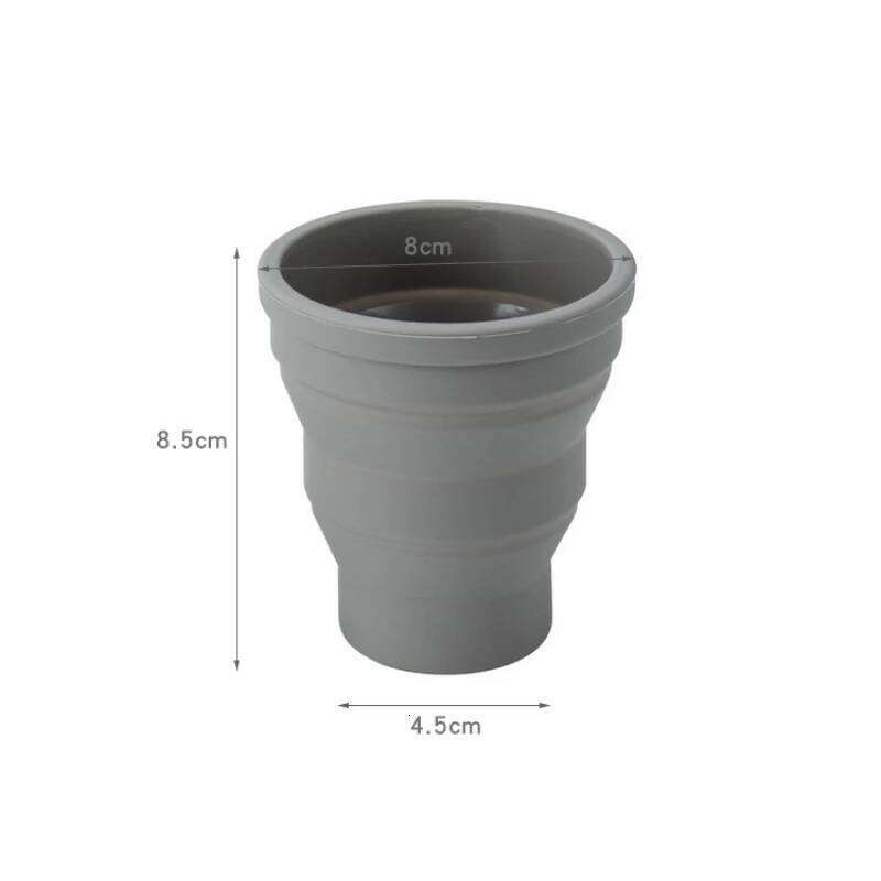 1-20Sets 180ML Folding Mini Retractable Cup Silicone Portable Teacup Outdoor Travel Coffee Telescopic Drinking Mug with Lid Z260313