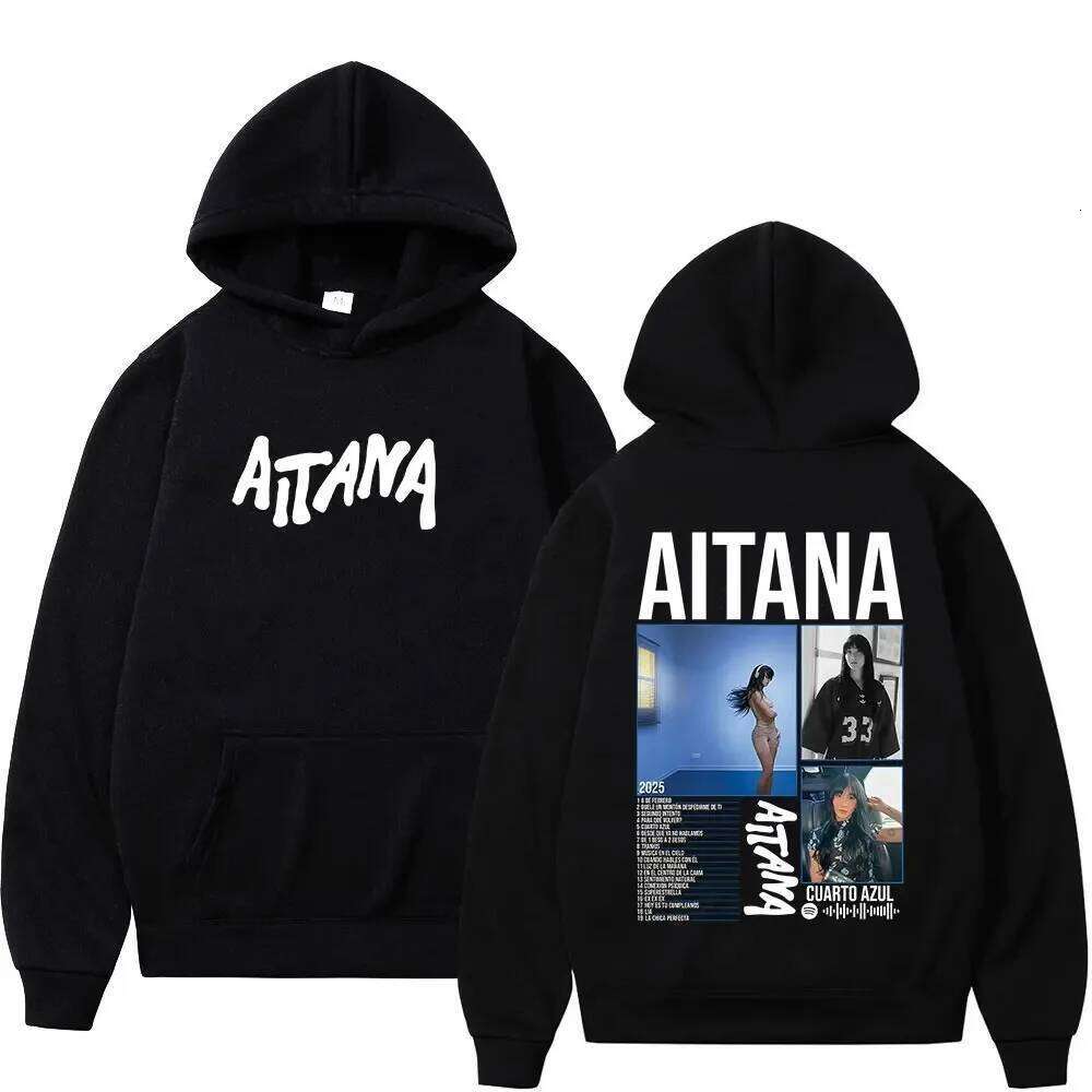 Butterfly Aitana New Ablum Graphic Print Hoodie Men Women Streetwear Hip-hop Harajuku Pullover Loose Casual Oversize Sweatshirt Z260314
