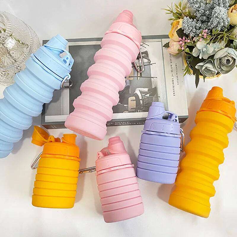Foldable Portable Silicone for Outdoor Sports Travel Large Capacity Telescopic Water Bottle Z260314
