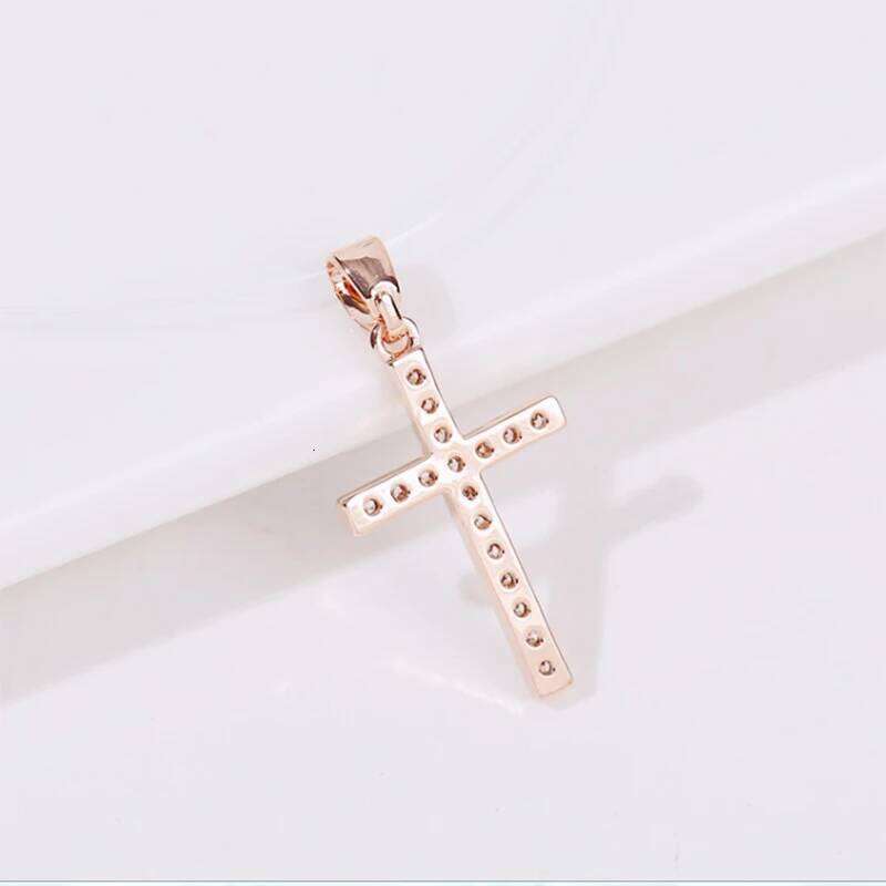 Classic Cross Pendant Necklace Simple Invisible Transparent Fishing line For Women Fashion Zircon Collier Choker Necklaces H260312