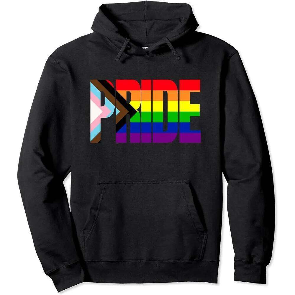 LGBTQ Inclusive Progress Clothing Rainbow Flag Love Unisex Sweatshirts Pride Month Men Women Fashion Casual Streetwear Z260314