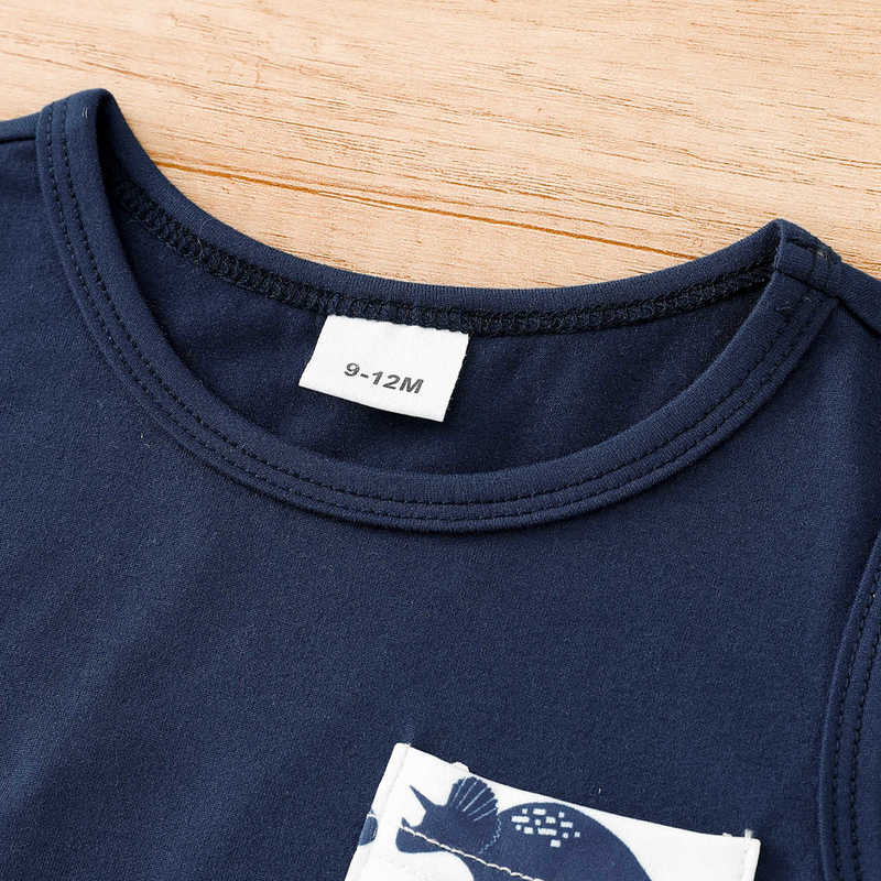 Clothing Sets Baby boy outfit children's clothing sleeveless vest full-print casual shorts baby Korean style two-piece trendy set