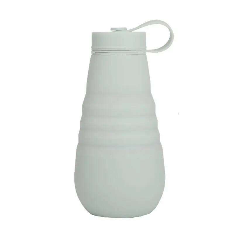 500ml Portable Retractable Silicone Cups Foldable Collapsible Water Bottle Outdoor Travel Drinking Cup For Camping Drinkware Z260313