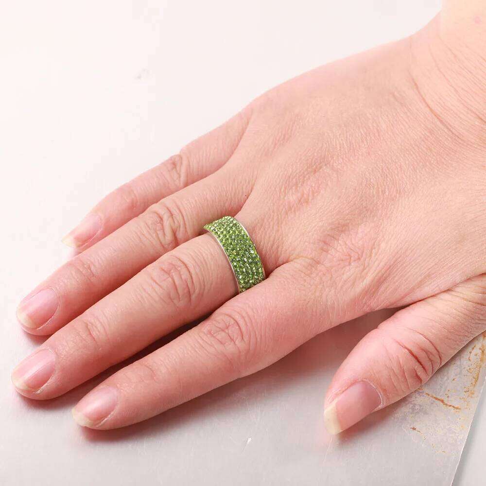 316L stainless steel Womens Wedding rings Jewelry anillos de acero inoxidable para mujer Wholesale High Quality CZ Crystal Pave H260312