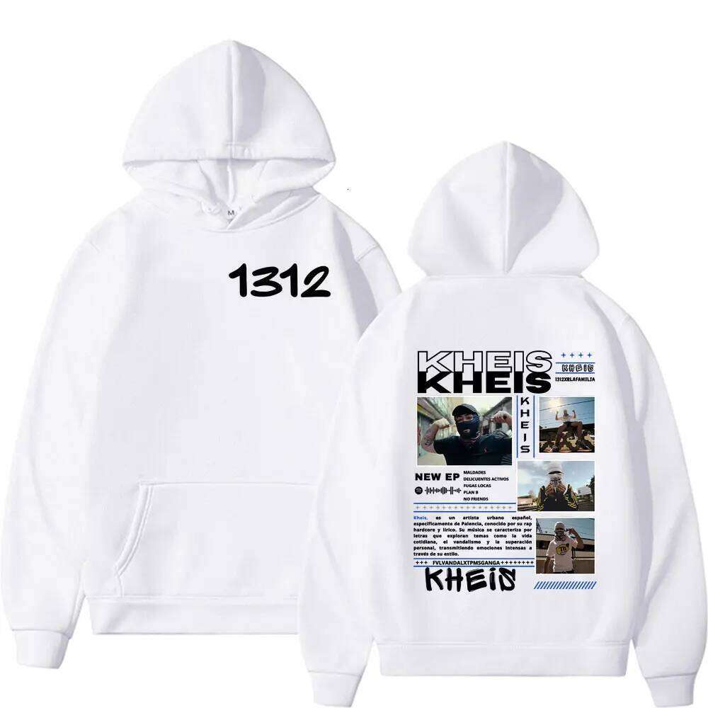 Rapper KHEIS 1312 Xrlafamilia Album Tour Hoodies Men's Clothing Fashion High Street Pullover Tops Casual Long Sleeve Sweatshirts Z260314