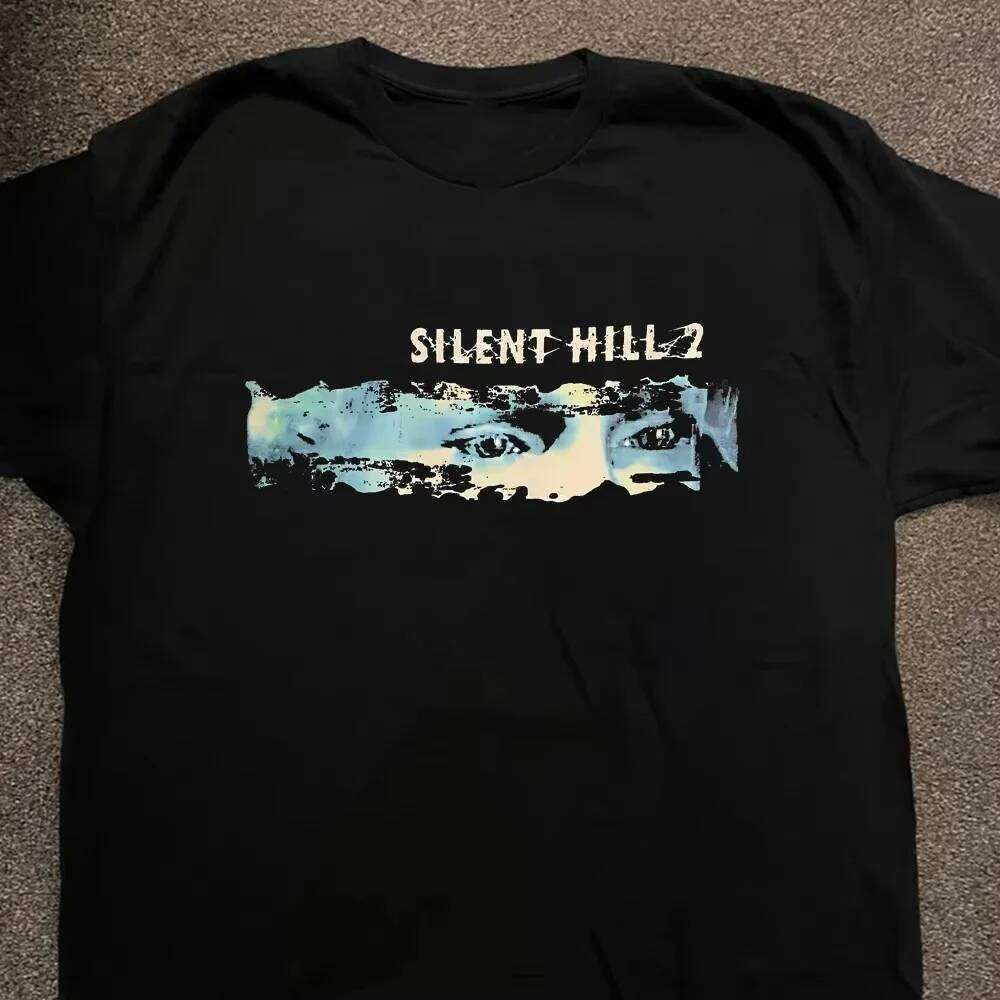 Silent Hill 2 Cotton Printed T Horror Men Women Casual Short Sleeve Round Neck Tee Shirt Gothic Retro Adult T-Shirts Z260314