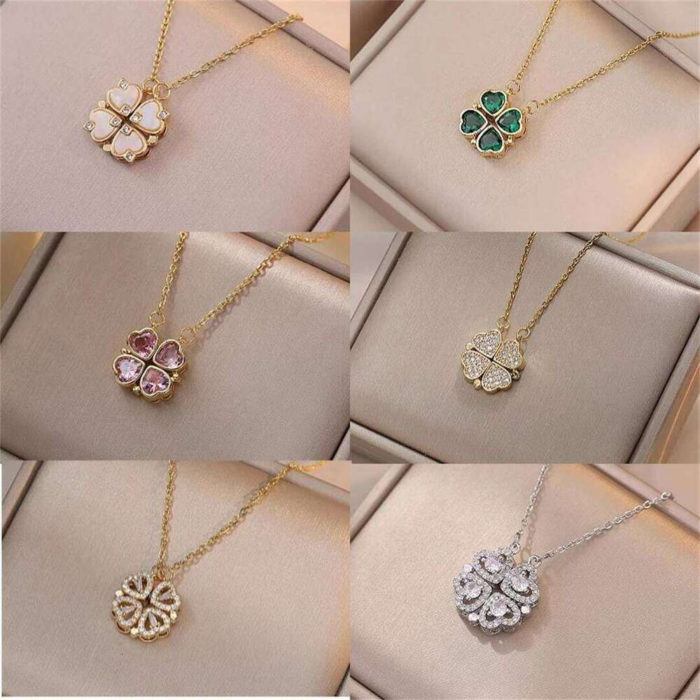 Fashion Retro Lucky Cr Women Gothic Heart Pendant Choke Chain Necklace Stainless Steel Jewelry Gift H260312