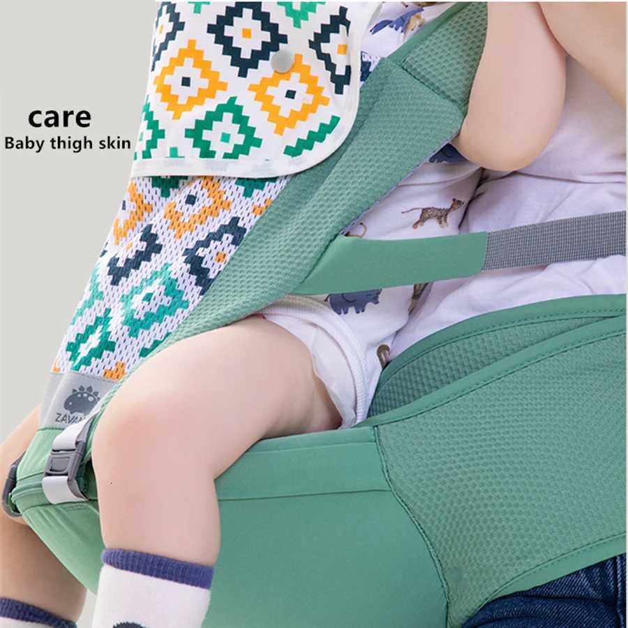 Ergonomic Baby Waist Stool 2-in-1 Front Kangaroo Style for Baby Carriers Comfortable Soft Fabric Adjustable Size for Growing X260313