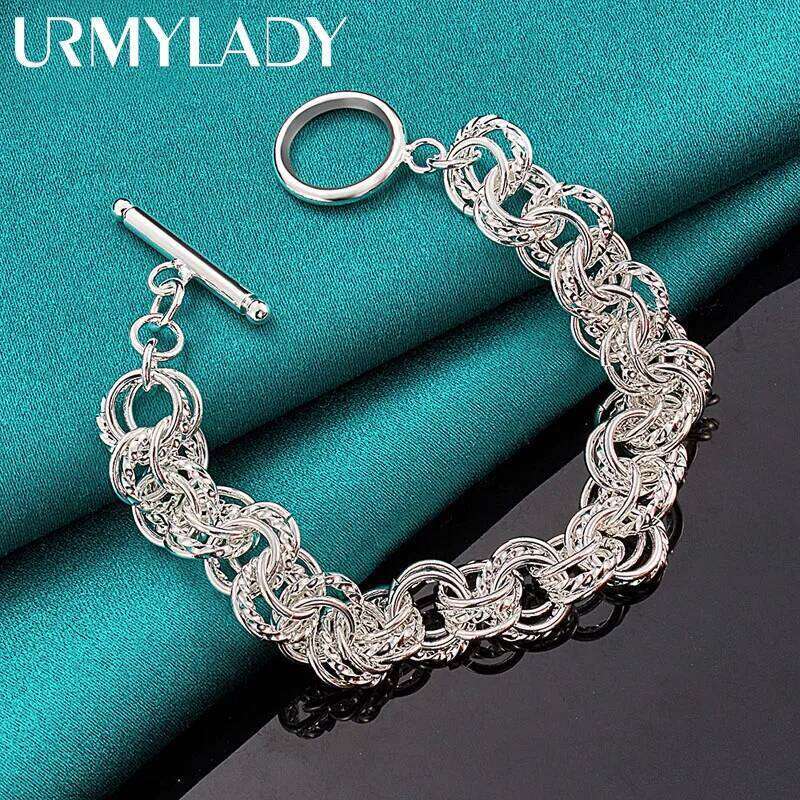 High quality 925 Sterling Silver Jewelry pretty nice fashion popular Bracelets wedding party circle factory price Z260313