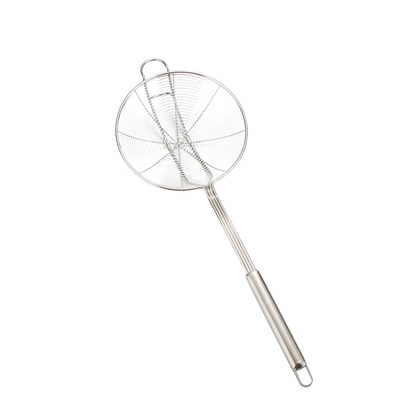 Cookware--Premium Thickened Stainless Steel Skimmer Spoon 14cm, Durable Kitchen Strainer Ladle