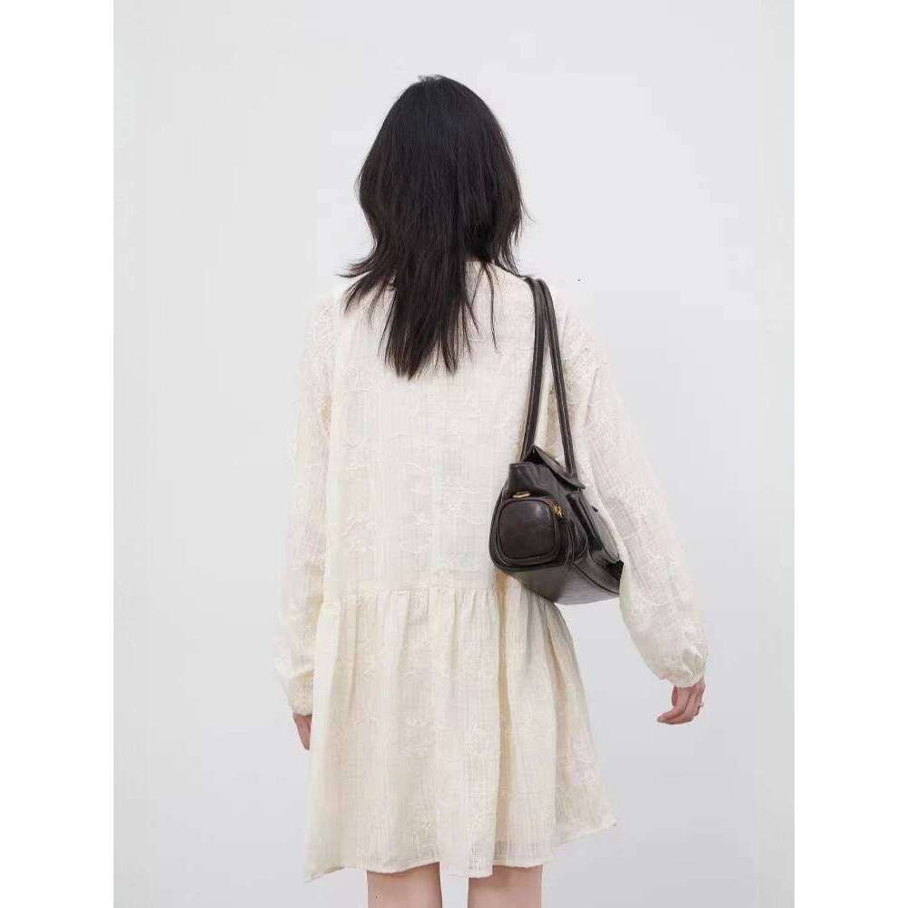 CHIC VEN Fashion Women Dresses Solid Loose Casual New Long Sleeved Female Dress Beach Party Spring Summer 2026