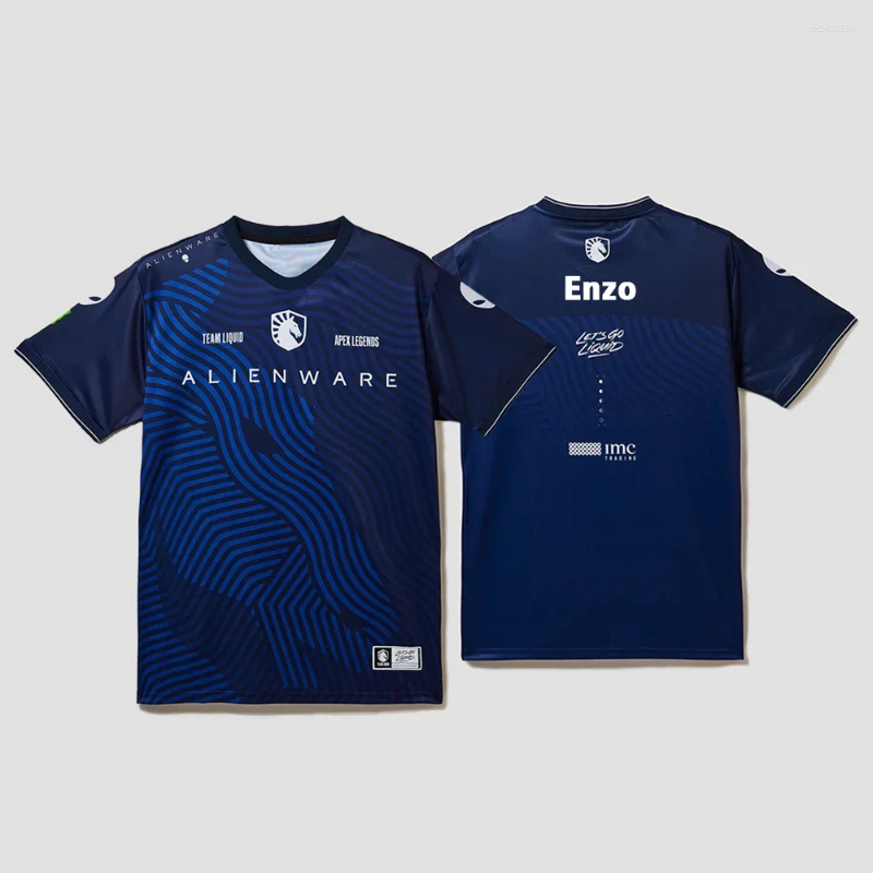 Men's T Shirts Valorant Masters Bangkok Tournament Team Liquid Training Suit Esports Uniform Custom Unisex Oversized Tops - view 3