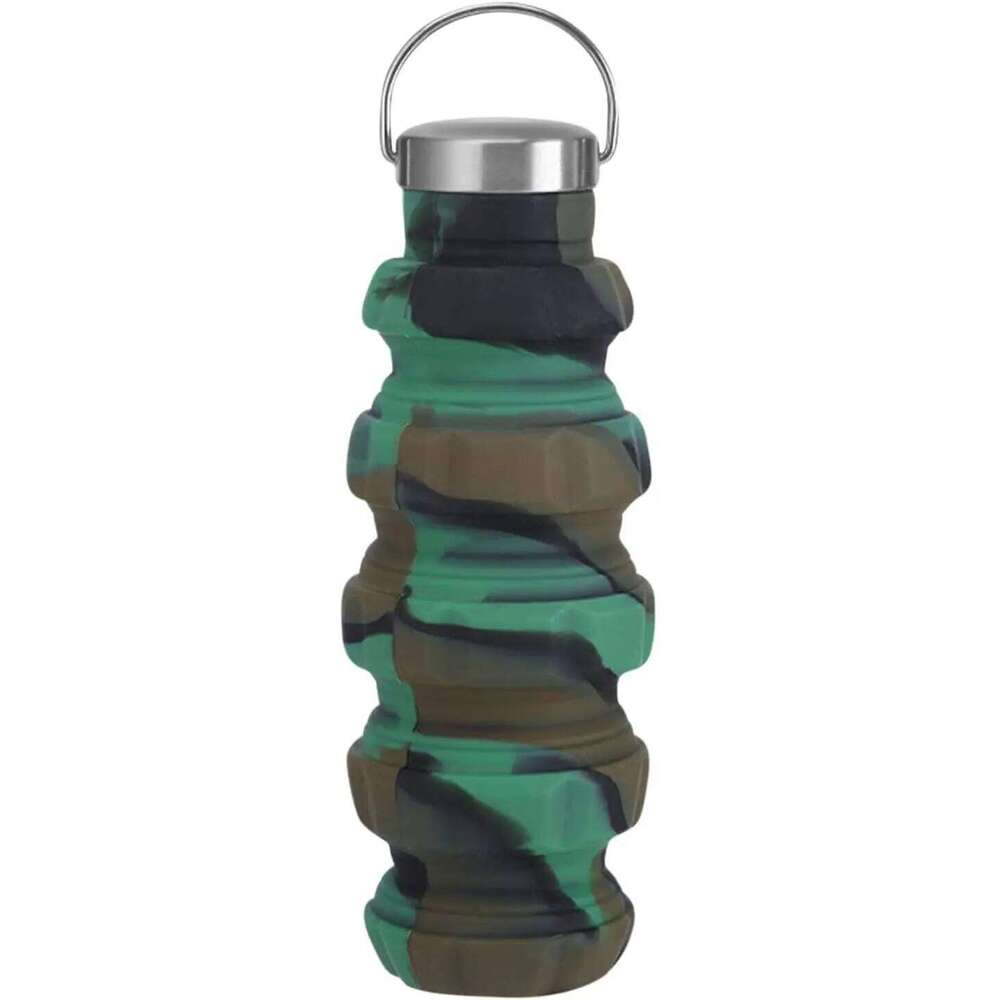 500 milliliters foldable silicone-powered water bottle Z260313