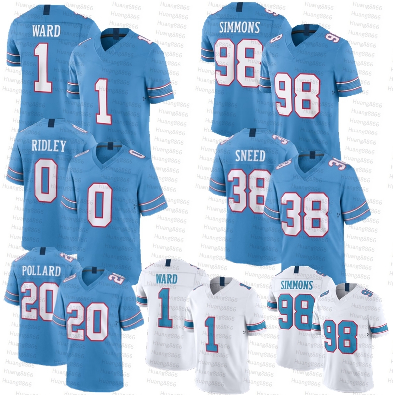 2026 New Tennessee city Cameron Ward Calvin Ridley TitansS Jersey Jeffery Simmons Eddie George Steve McNair Pollard Football Jerseys