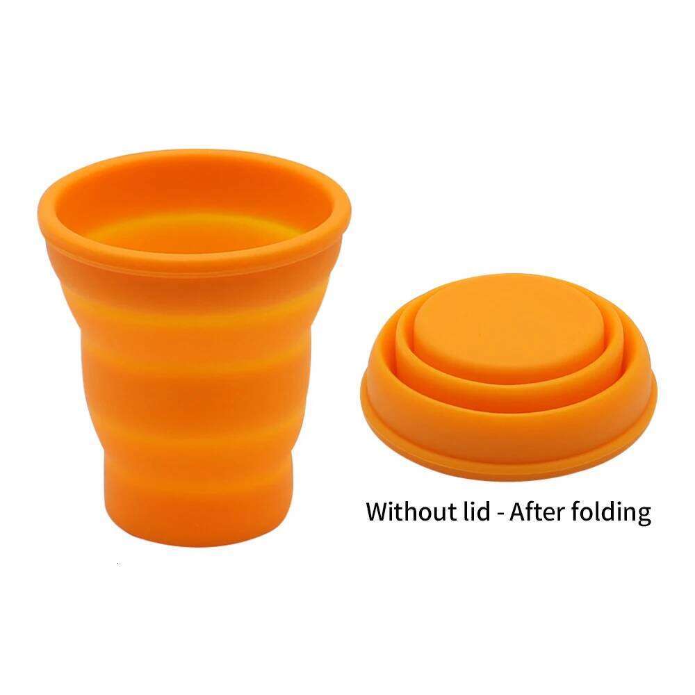 200ml Portable Silicone Folding Water Cup Outdoor Heat Resistant Telescopic Collapsible Foldable Mug For Travel Camping Z260313
