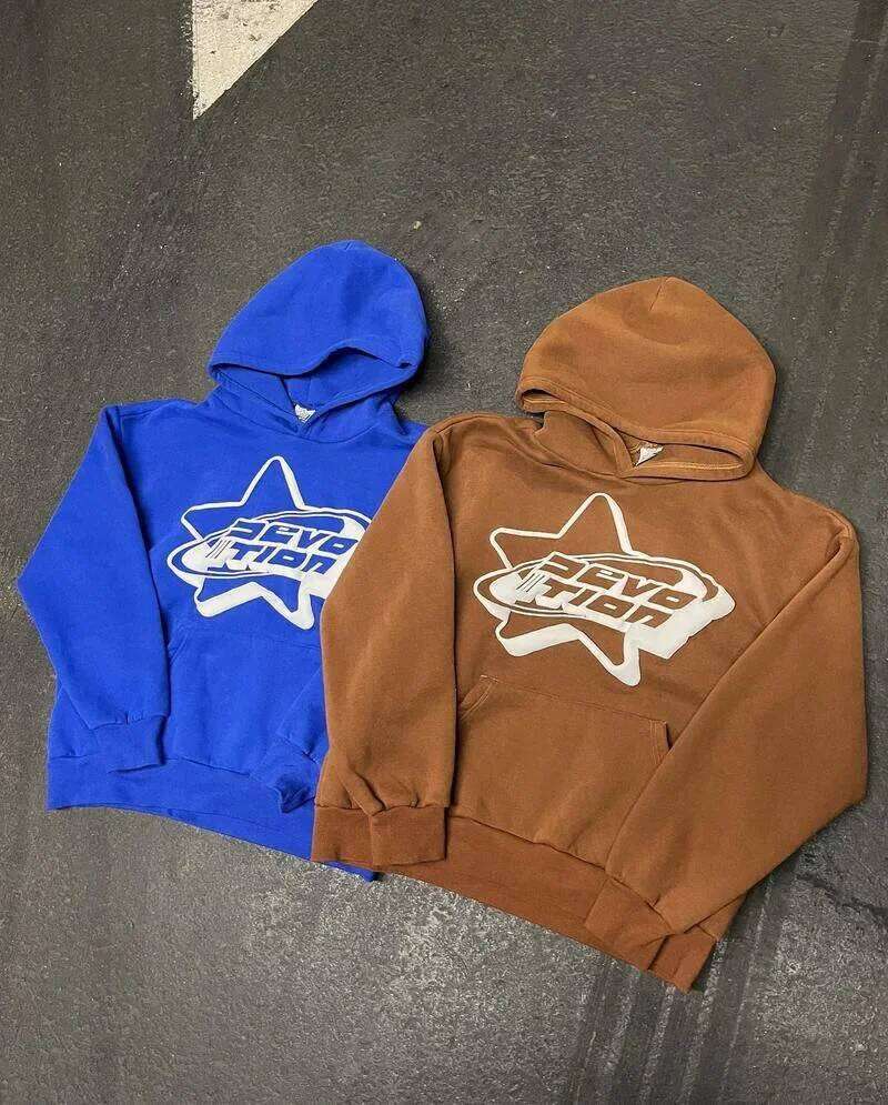 Oversized Zip-up Streetwear Spring Y2k Goth Punk Star Printing Sweatshirt Trendy Thin Material Full Face Hoodie Z260314