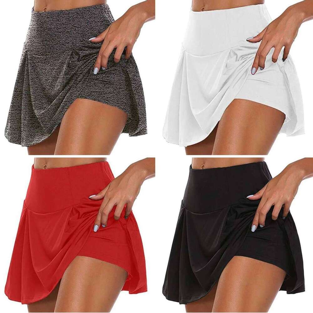Casual Sport Skirts Running Women's Summer Breathable Sweat Shorts Sexy High Waist Solid Color Short Pant Outdoor Jogger Z260314