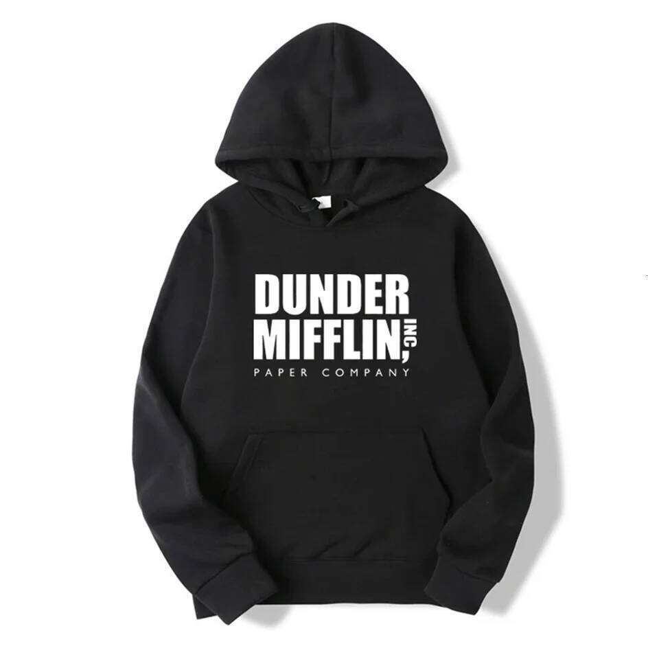 The Office Dunder Mufflin INC Paper Hoodie Dwight Schrute Sweatshirt Men Women Hoodies Casual Pullover Hooded Sweater 26Y0313