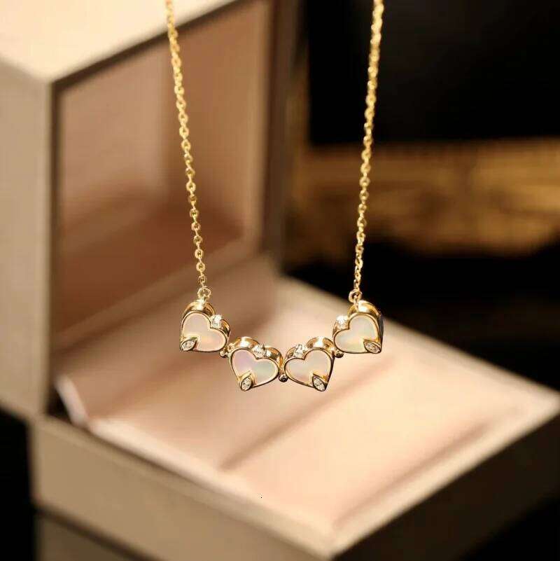 Fashion and creative foldable magnet cr necklace personality a two-way wearing party pendant zircon jewelry H260312