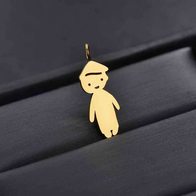 Personalized engraving date name boys girls pendant accessories stainless steel children's necklace family birthday women gift H260312