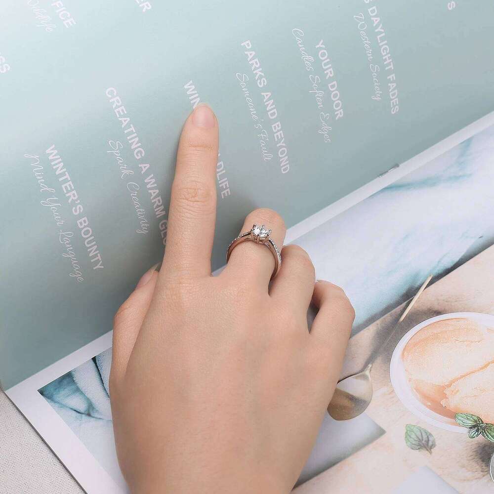 JewelryPalace 5A CZ Solitaire Classic Design 925 Sterling Silver Wedding Engagement Ring for Woman Anniversary Gift Fine Jewelry H260312