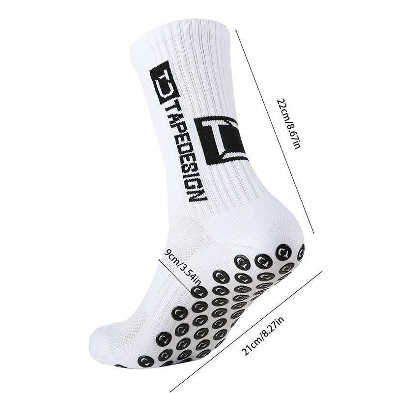 New Style Football Socks Round Silicone Suction Cup Grip Anti Slip Soccer Socks Sports Men Women Baseball Rugby Socks D260313