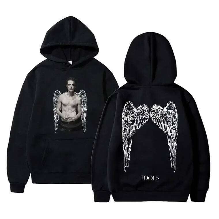 singer Yungblud IDOLS Wings Album Tour 2025 men 's fashion Hip Hop Rock Vintage casual high quality hoodie Z260314