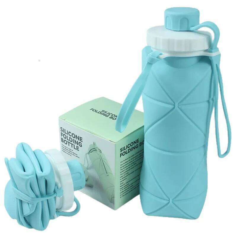 Silicone folding water portable outdoor sports travel kettle telescopic cup Z260314