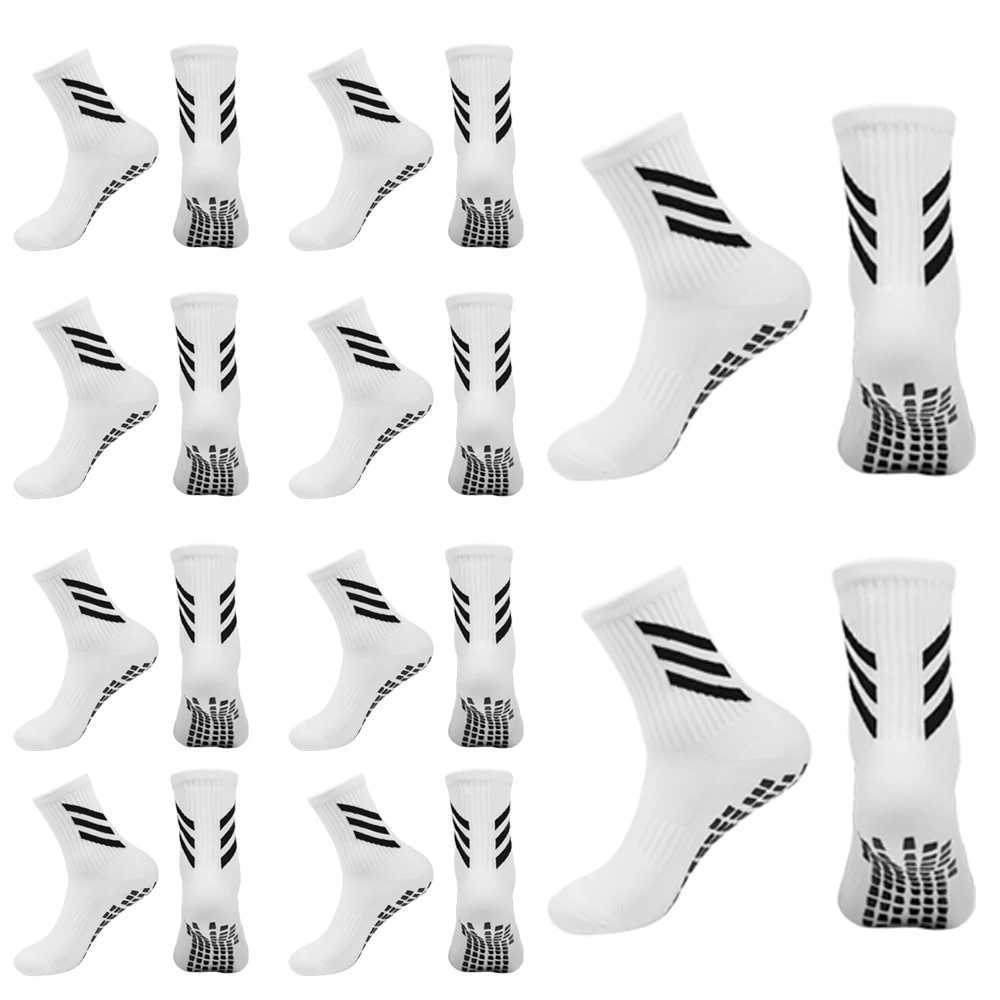 10 Pairs Football Socks Mens Sports Socks Non-slip Silicone Base Rugby Tennis Volleyball Womens Yoga Socks D260313