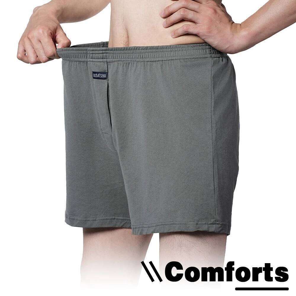 Men's High Waist Big Underpants Pure Cotton Boxer Shorts Underwear Casual Plaid Plus Size Aro Pants Pajama Bottoms at home M-3XL
