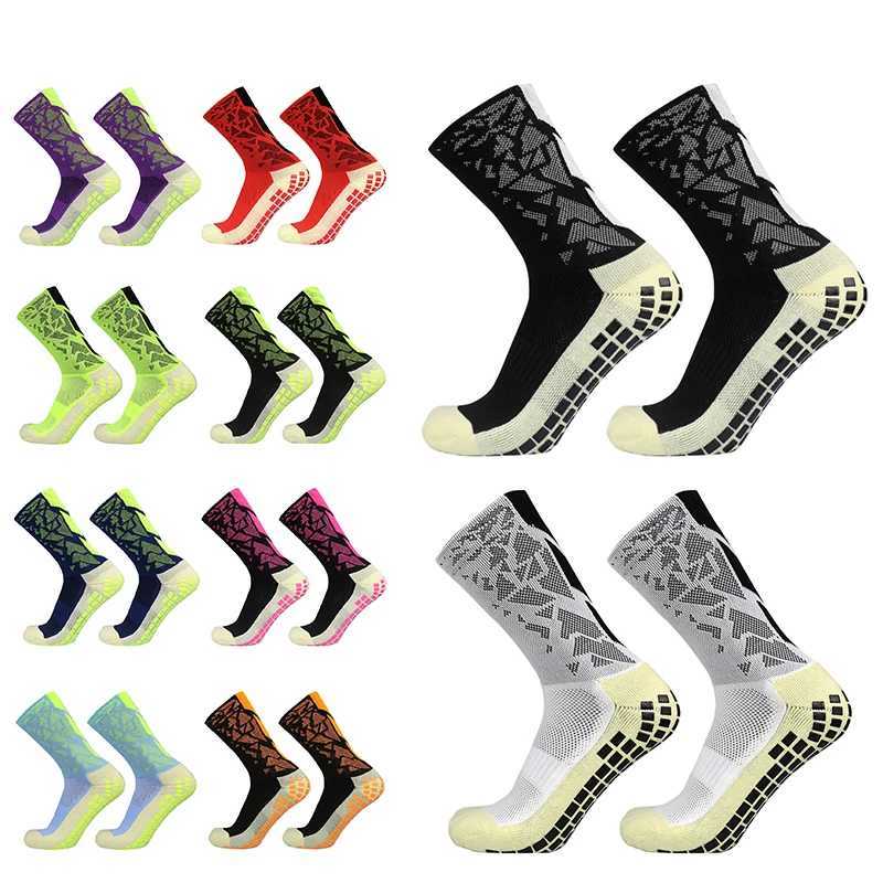 calcetas antideslizantes de futbol Sports Soccer Socks Non-Slip Silicone Grip football Socks D260313