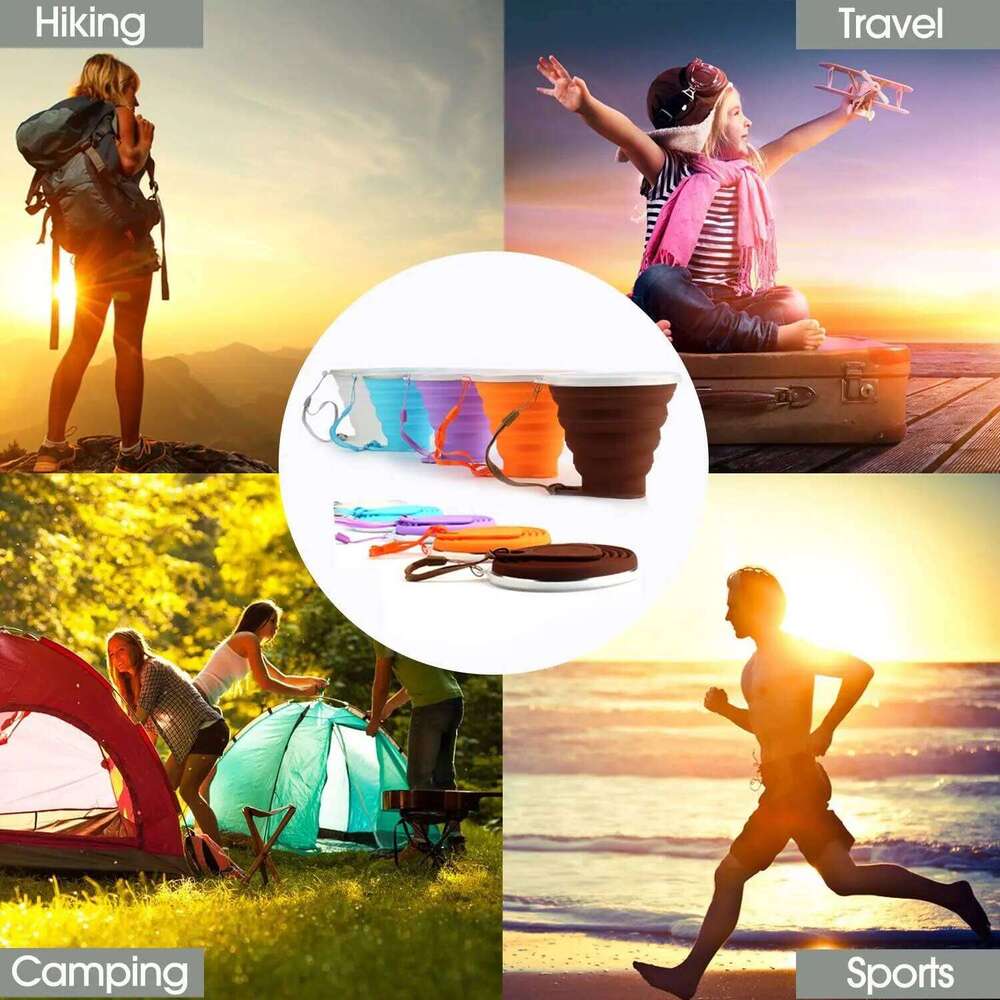 Silicone Foldable Cup Collapsible Telescopic Cute Bottle Outdoor Travel Children Cups Teacups Ware Jug Drink Water Copa Z260313