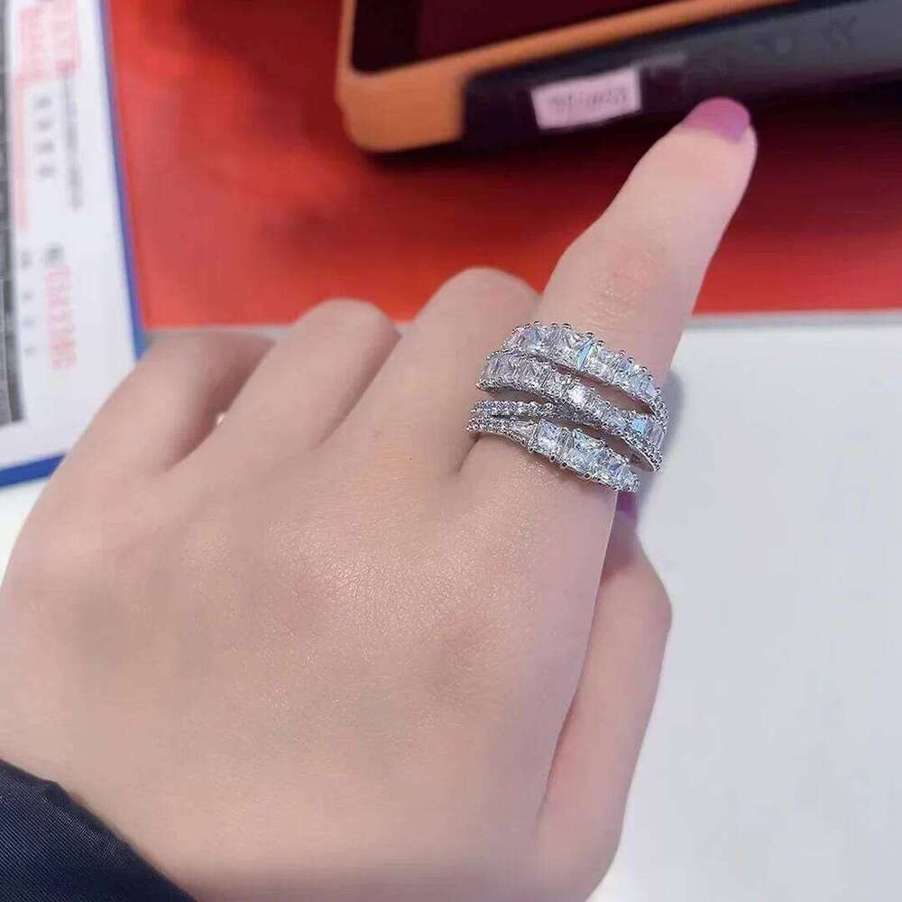 MESSITOK S925 sterling silver classic anniversary commemorative spiral shaped TWIST women's ring H260312