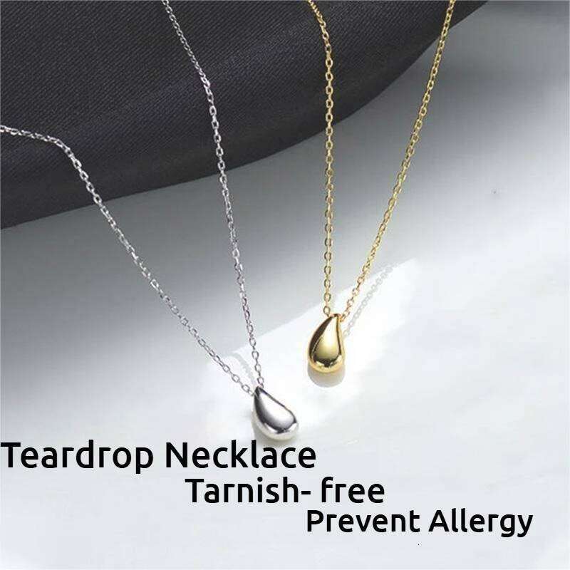 Gold/Silver Plated Pear | Tear Pendant Necklaces Drop Pedant Necklace for Women Birthday Gift H260312