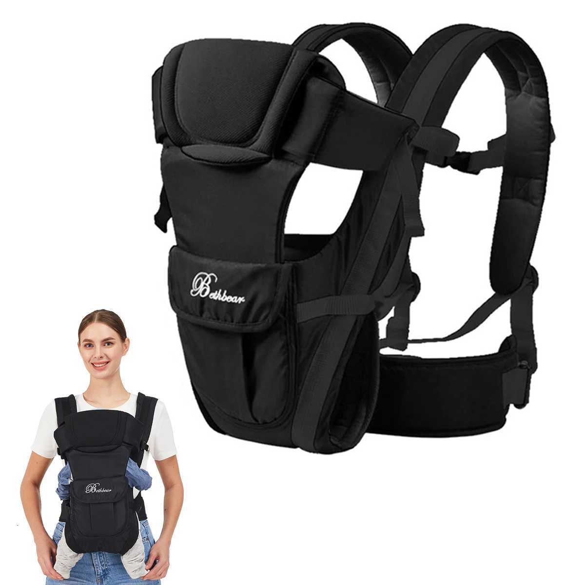 Baby Sling Carrier 4-in-1 Ergonomic Baby Backpack Carrier Easily Adjustable Baby Carrier Newborn to Toddler X260313
