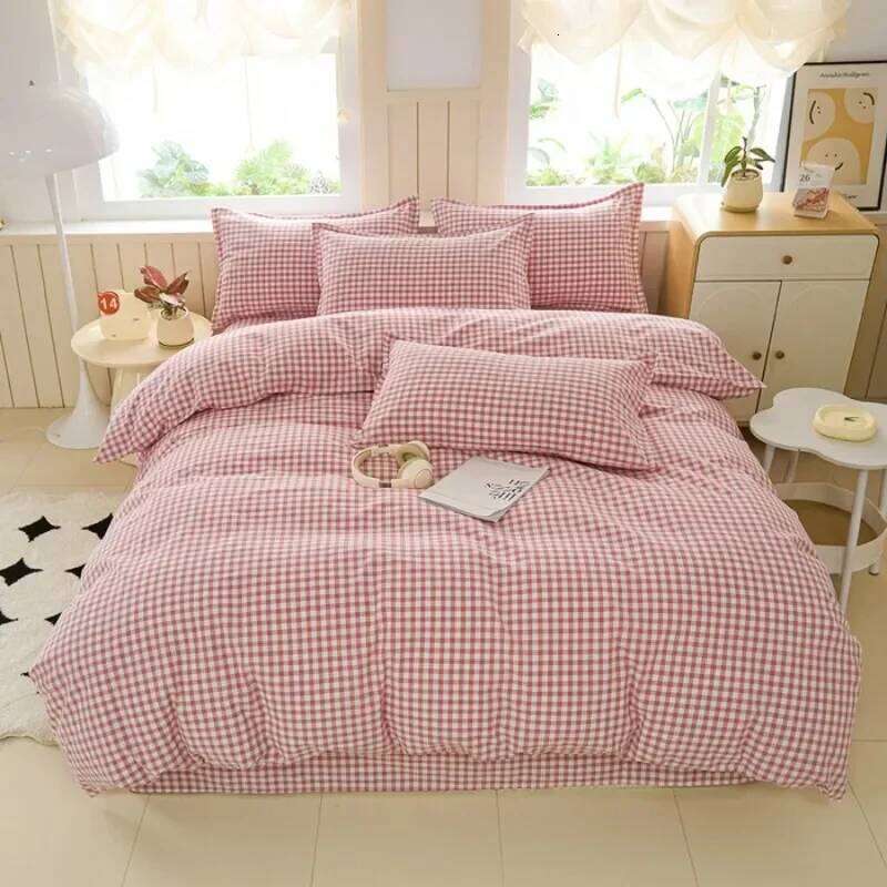 4 pieces of 100% cotton quilt super soft breathable duvet covers single and double extra large comfortable bags H260312 - view 5
