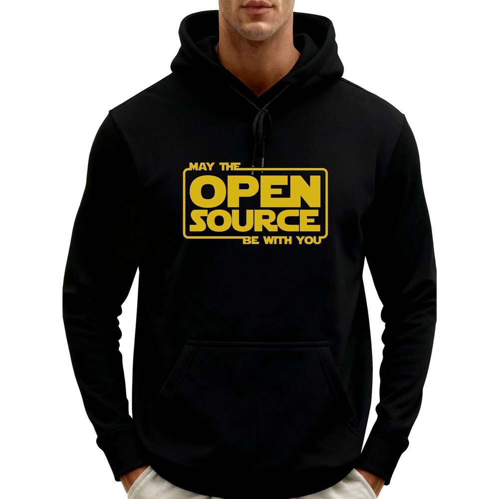 May Open Source Funny Personalized Pullover Hoodie Graphic Sweatshirt Mens Soft Fashion Printed Clothes Z260314
