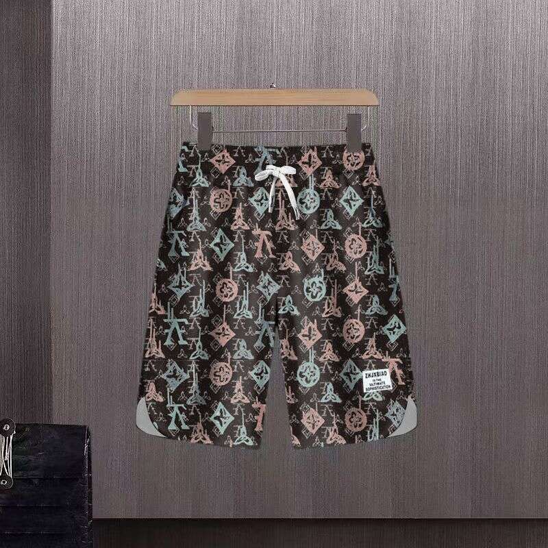 Summer New Fashion Trend Printed Short Sleeve T-shirt Sports Suit Men Loose Comfortable Breathable Plus Size Two-Piece Set 4XL Asia Size