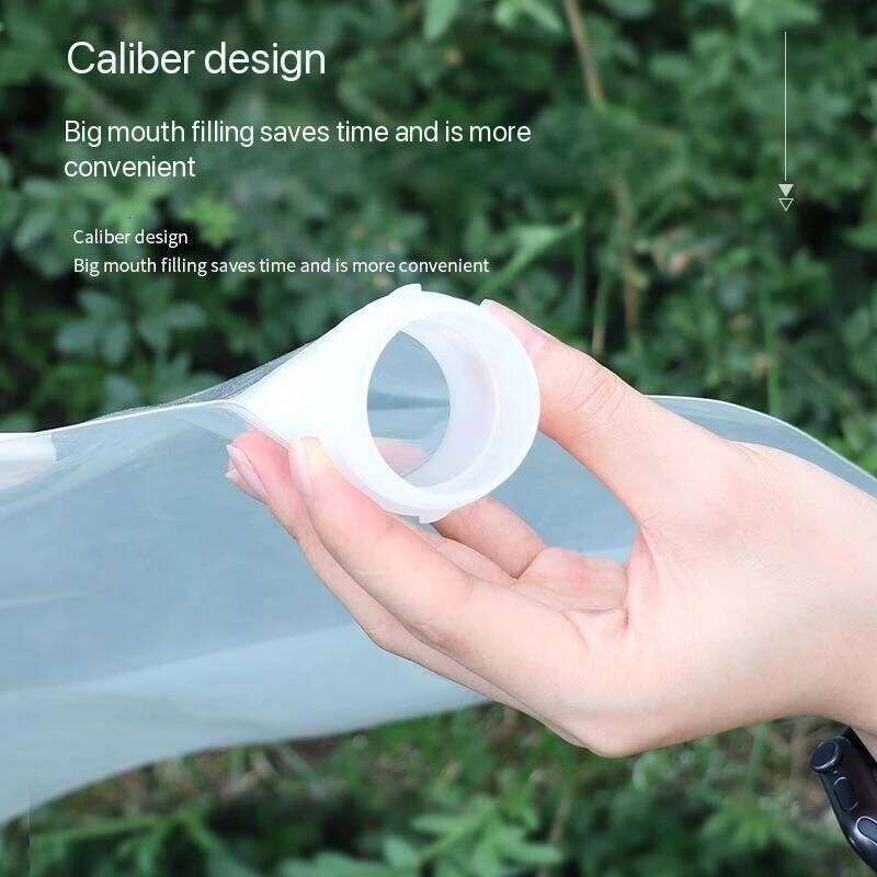 1PC Foldable Portable Storage Bag - Thickened Large Capacity Hiking Camping Water Pouch with Handle & Drinking Spout Z260314