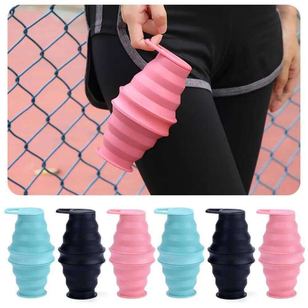 Collapsible Sports Water Bottle 500ML BPA Free Portable Hiking Kettle For Camping Travel Leakproof Eco Friendly Z260314