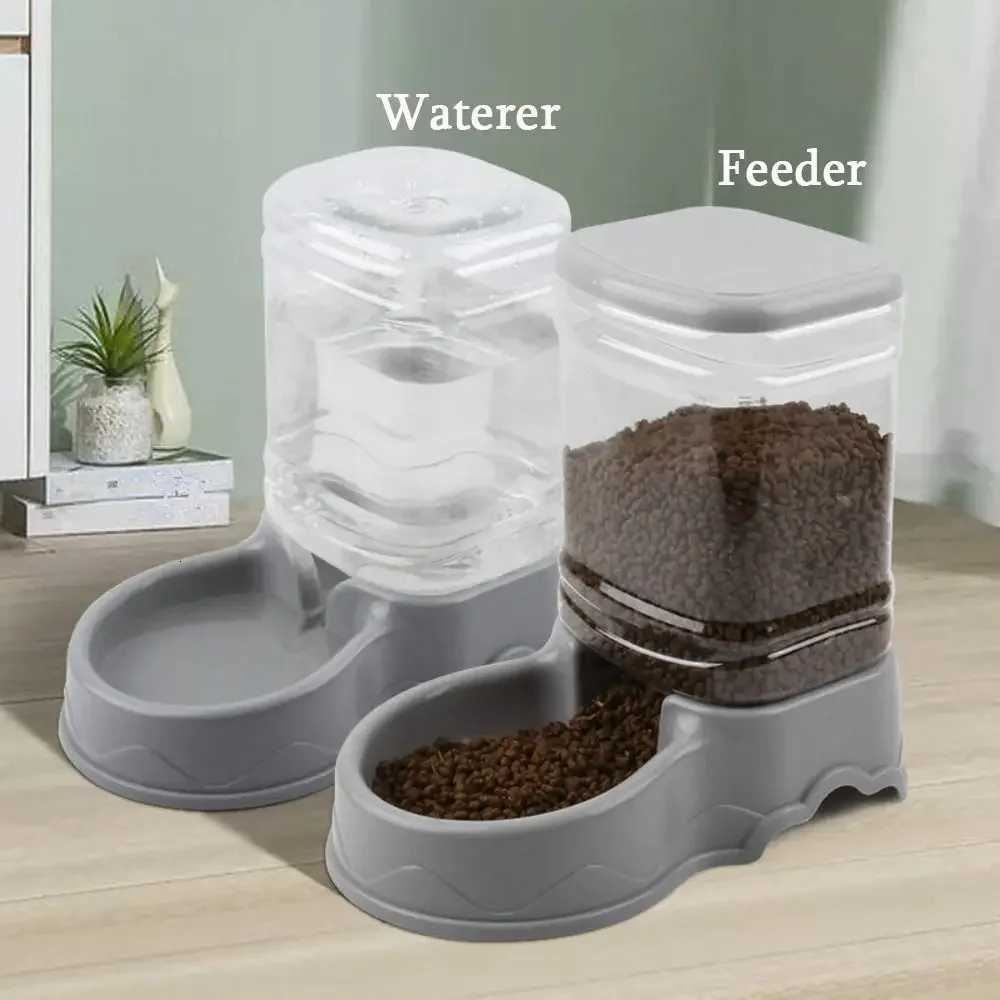 26pcs38L PP Material Pet Feeder Pet Water Fountain Drink Bowl Automatic Pet Feeder Large Cat Dog Food Dispenser H260313
