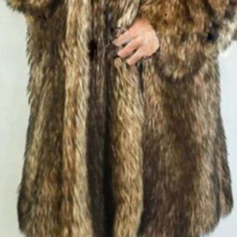 PFHQ Men's Thickened Warm Faux Fur Coat Long Camping Niche Loose Heavy Industry Advanced Outdoor Autumn New Windbreakers 21Z2173 Z260313