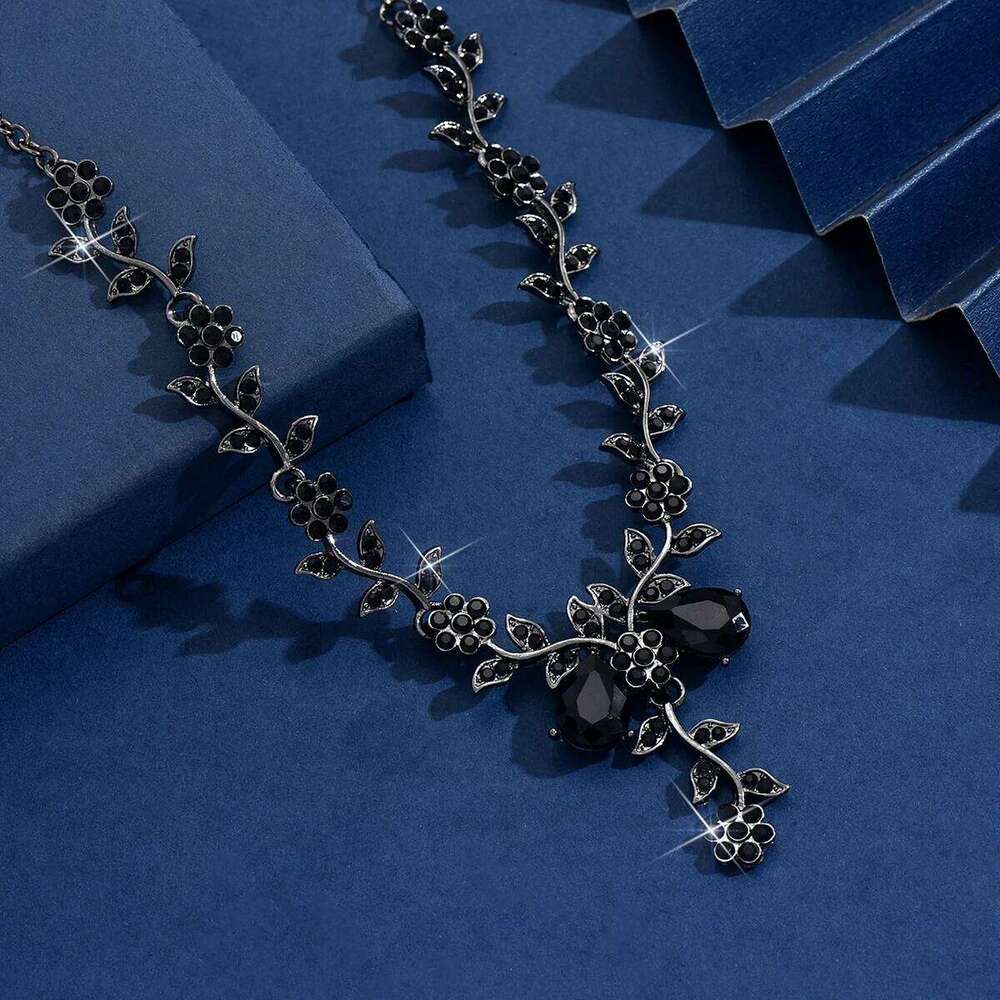 1PC Women's Fashion Trendy Water Drop Design Necklace Jewelry Suitable for Date, Party, Festival Gifts-2171 H260312