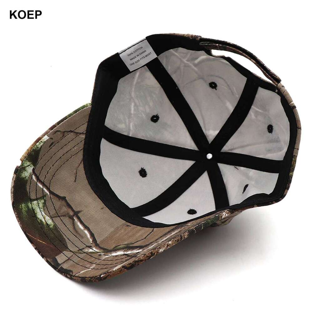 KOEP Green Tree Camo Adjustable Baseball Cap Outdoor Fishing Caps Biomimetic Camouflage Hat Designed Specifically For Hunting Z260313