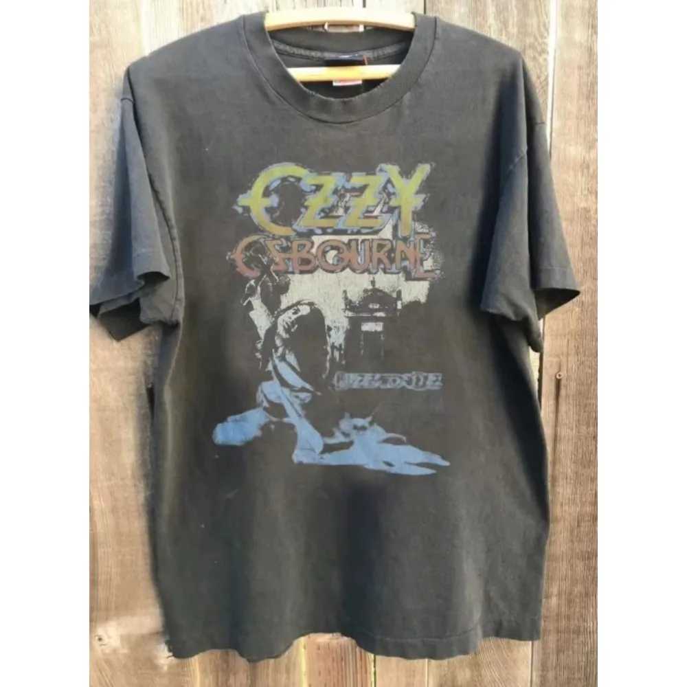 Skull Ozzy Osbourne Shirt Rare Graphic Brown Shirt for Men and Women S-3XL Printed CottonT-shirt Street Daily Wear Unisex Tshirt D260313