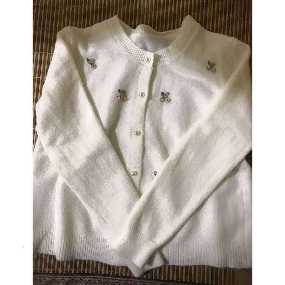 Korean Women Round Neck Short Sweater Coat Spring Autumn Ladies Long Sleeves Knitting Sweet Female Loose Cardigan Knitted Tops Z260313