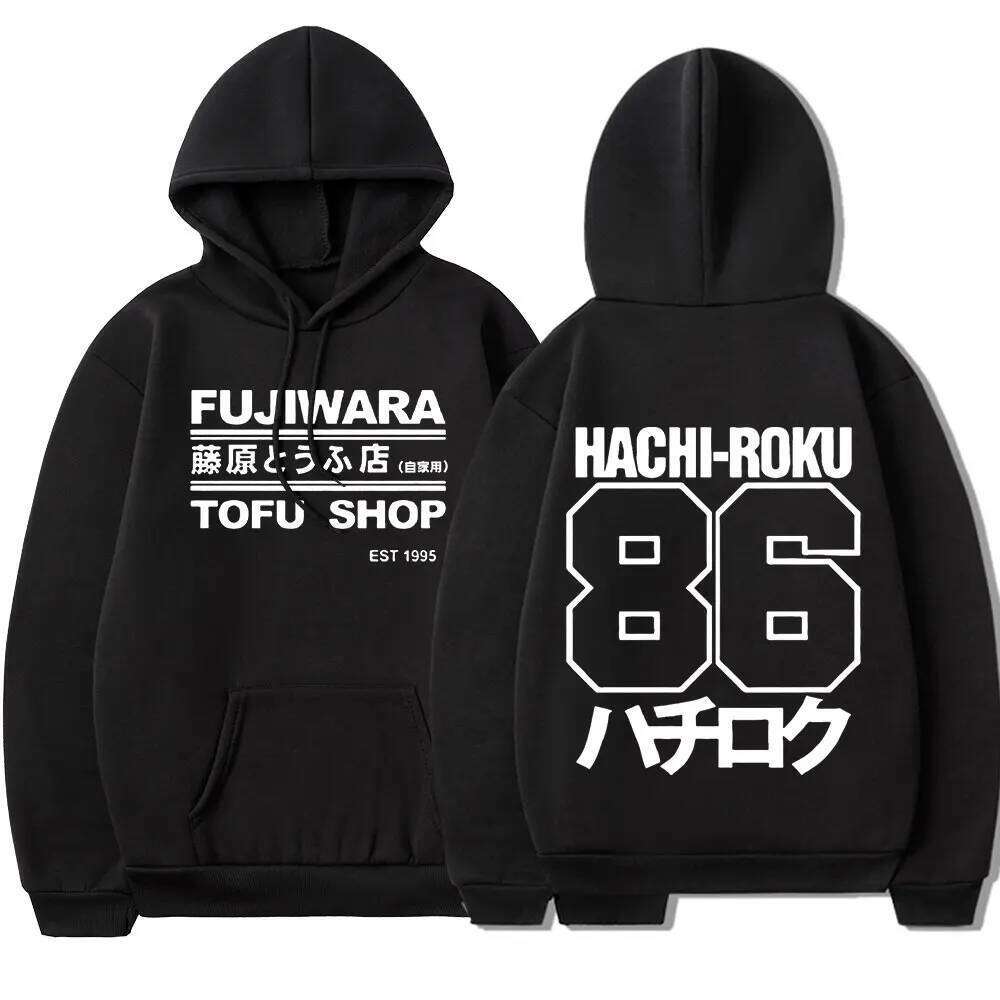 Initial D Manga Hachiroku Shift Drift Hoodie Takumi Fujiwara Tofu Shop Delivery AE86 Men Hoodies Brand Hooded Sweatshirt Z260314