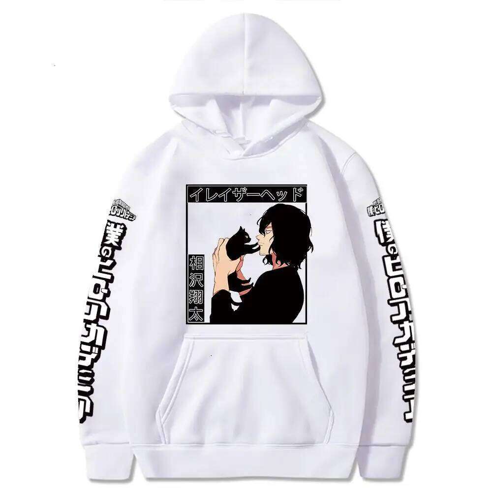 Anime My Hero Academia Aizawa Shouta Graphic Printed Hooded Men Women Long Sleeve Hooides Manga Harajuku Sweatshirt Pullover Z260315