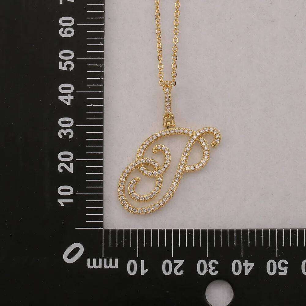 2025 New A-Z Cursive Initial Letter Name For Women Simple Rope Chain Pendant Necklace Fashion Jewelry Gift H260312