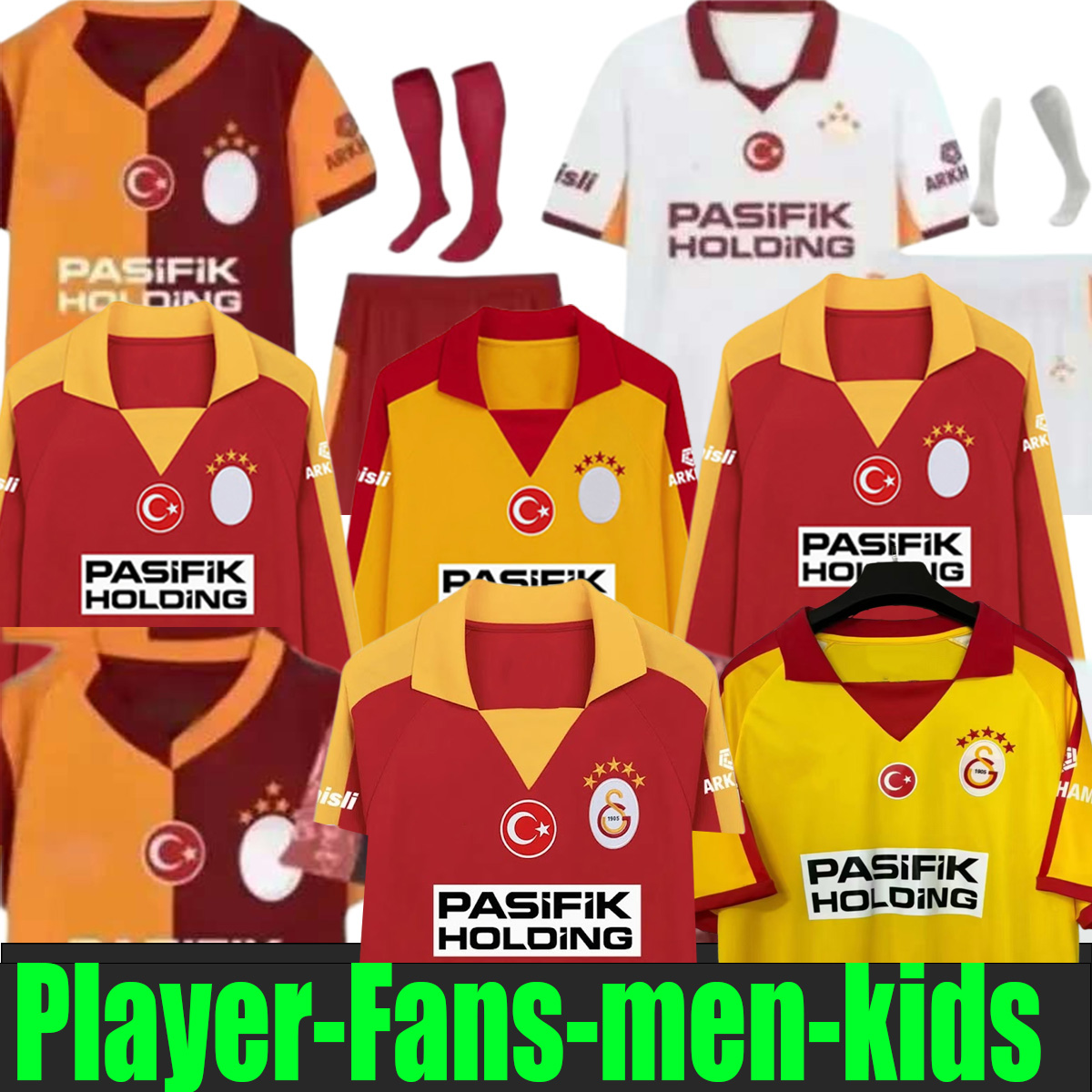 25 26 Galatasaray 2026 Soccer Jerseys Players fans ICARDI ZANIOLI BAKAMBU MERTENS ZAHA AKGUN AKTURKOGLU 100th Anniversary 2025 2026 men kids kit Football Shirt 888